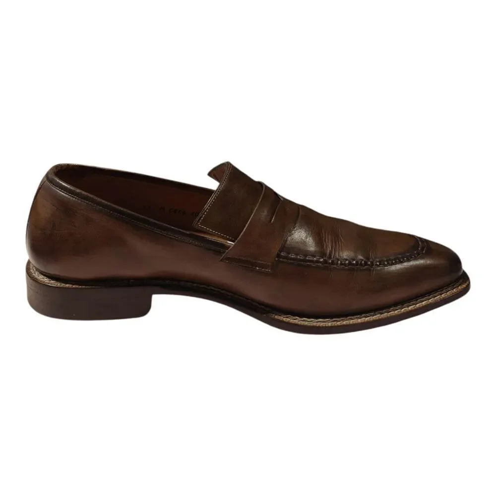 MEZLAN Toulon Brown Leather Loafer Size 11M